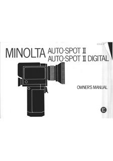 Minolta Autospot 2 manual. Camera Instructions.